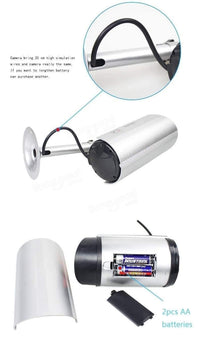 Solar Light Outdoor Motion Sensor Security Camera Shaped Dummy Wall Lamp with remote