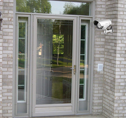 Solar Light Outdoor Motion Sensor Security Camera Shaped Dummy Wall Lamp with remote